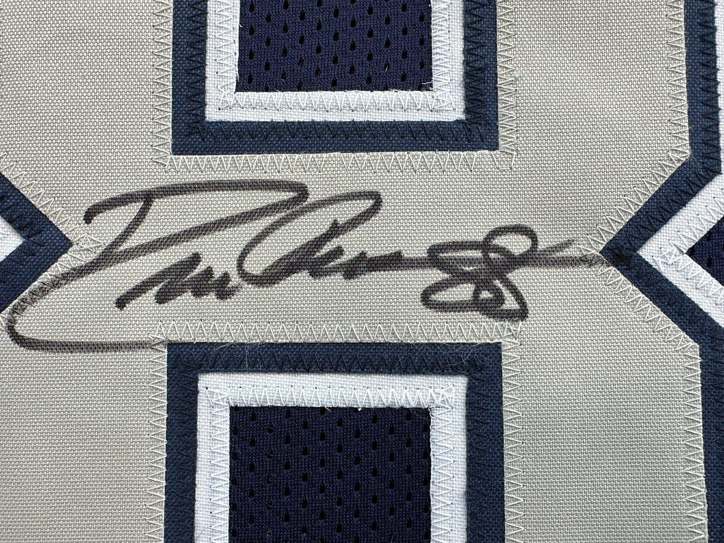DREW PEARSON DALLAS COWBOYS SIGNED BLUE JERSEY w/HOF 21 Inscription BAS