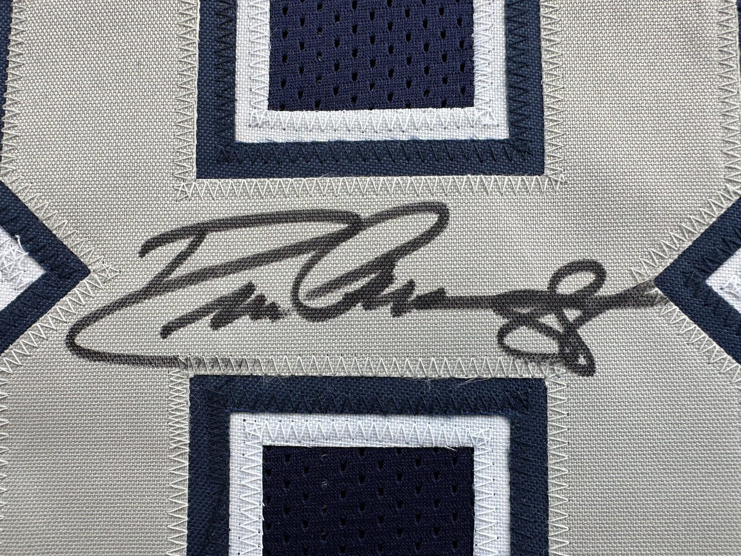 DREW PEARSON DALLAS COWBOYS SIGNED BLUE JERSEY w/HOF 21 Inscription BAS