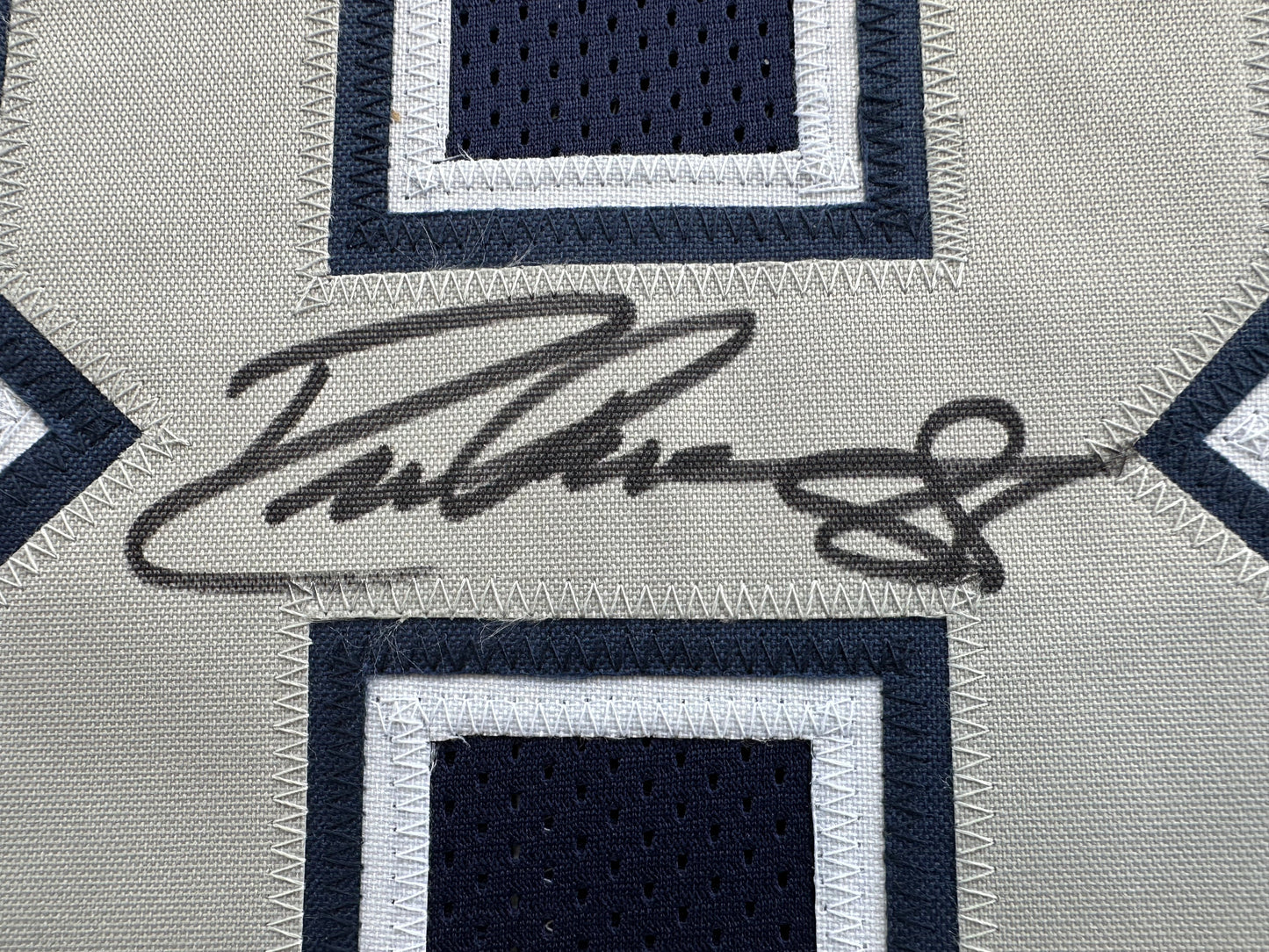 DREW PEARSON DALLAS COWBOYS SIGNED BLUE JERSEY w/HOF 21 Inscription BAS