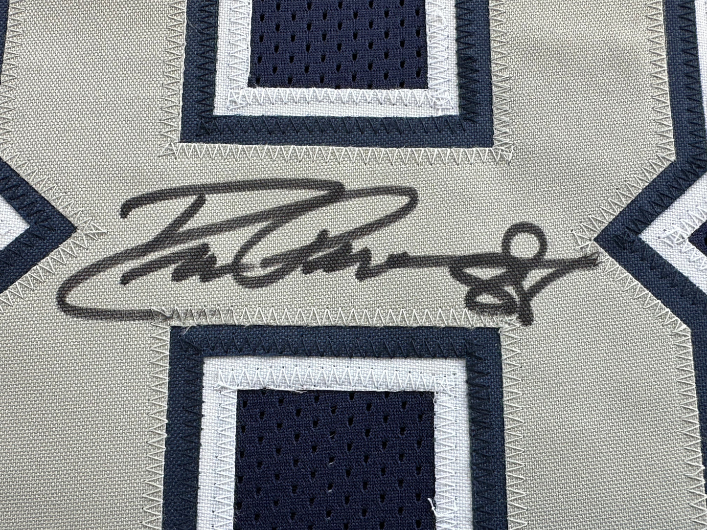 DREW PEARSON DALLAS COWBOYS SIGNED BLUE JERSEY w/HOF 21 Inscription BAS
