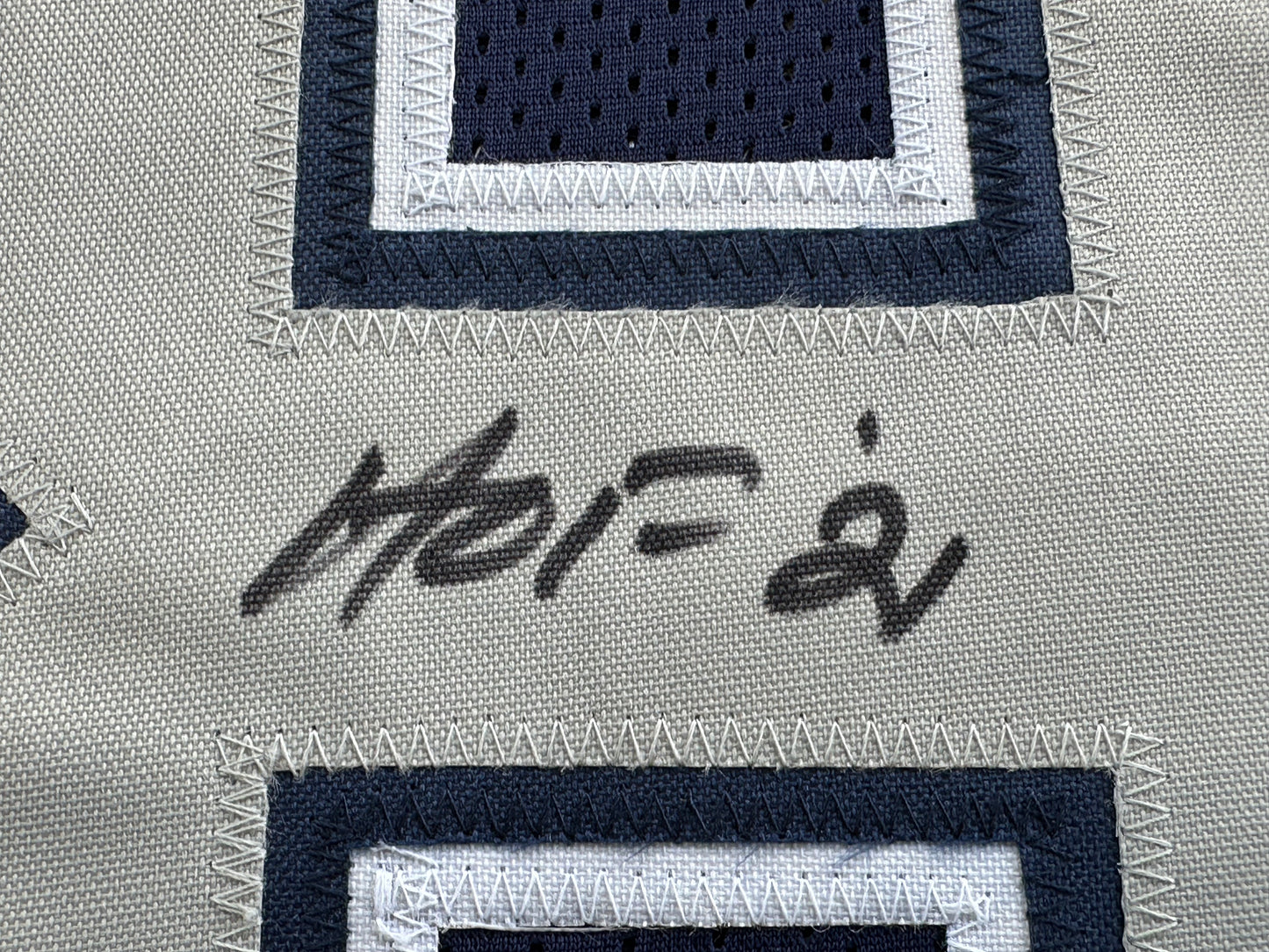DREW PEARSON DALLAS COWBOYS SIGNED BLUE JERSEY w/HOF 21 Inscription BAS