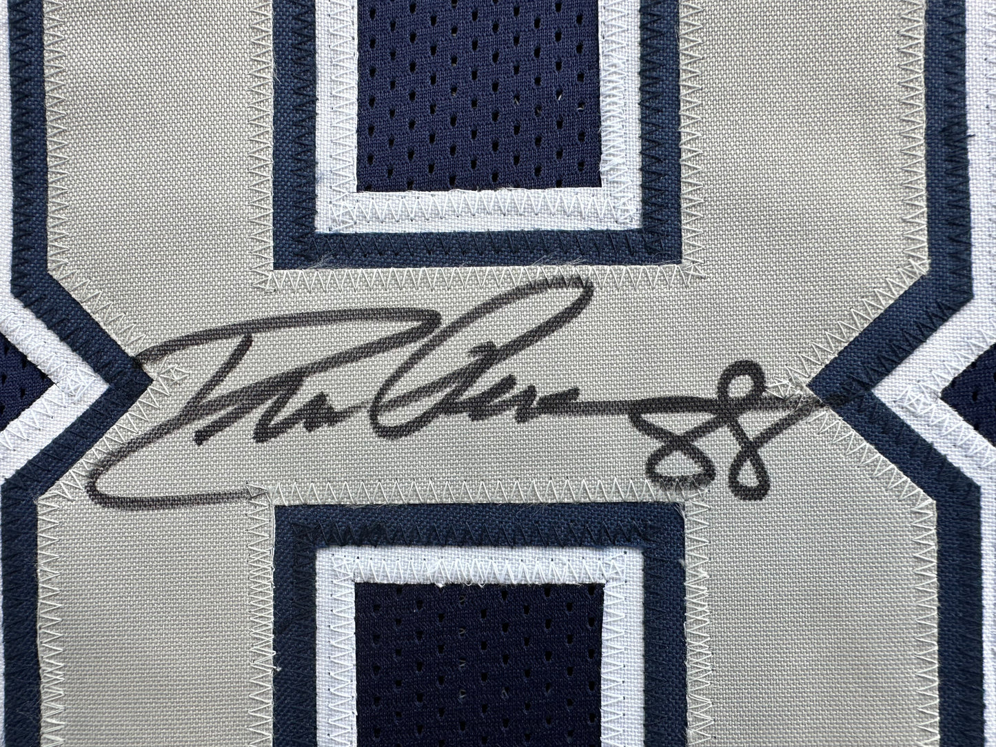 DREW PEARSON DALLAS COWBOYS SIGNED BLUE JERSEY w/HOF 21 Inscription BAS