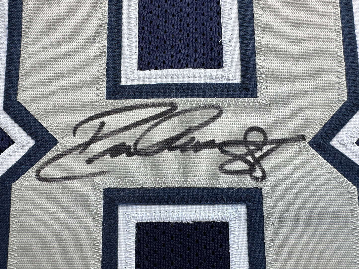 DREW PEARSON DALLAS COWBOYS SIGNED BLUE JERSEY w/HOF 21 Inscription BAS