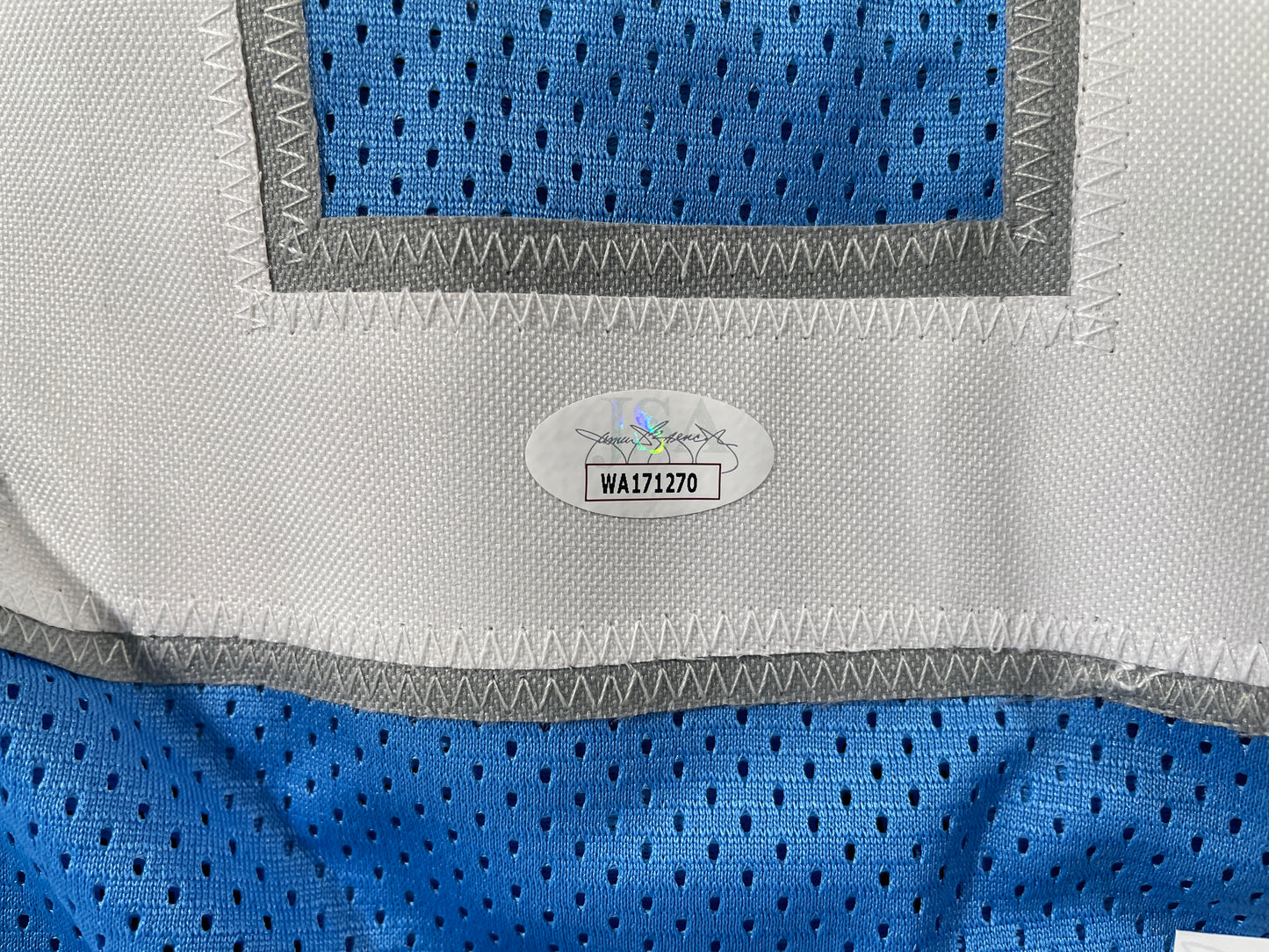 BILLY SIMS DETROIT LIONS SIGNED JERSEY Oklahoma OU Sooners XL w/80 ROY JSA COA