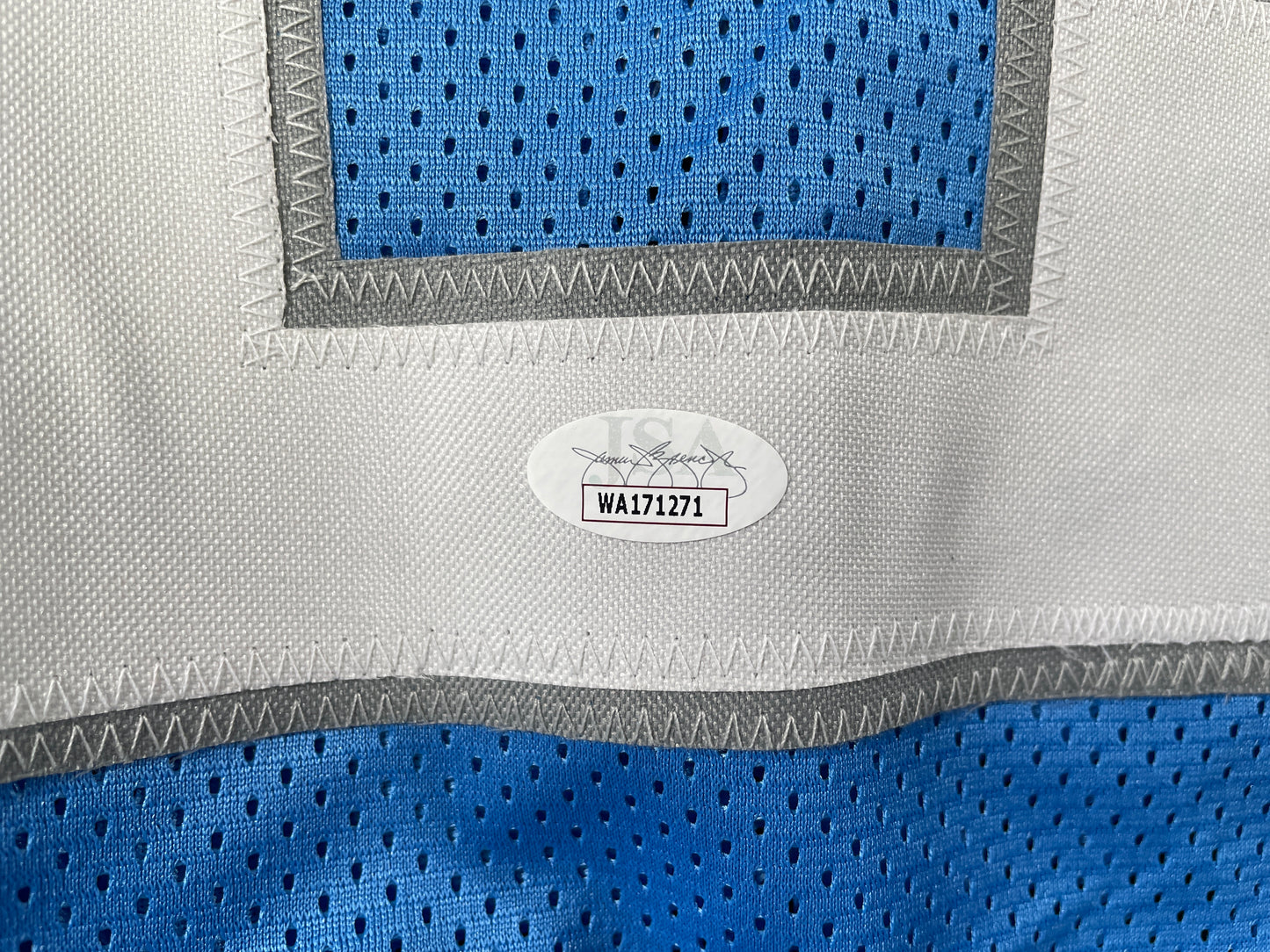 BILLY SIMS DETROIT LIONS SIGNED JERSEY Oklahoma OU Sooners XL w/80 ROY JSA COA