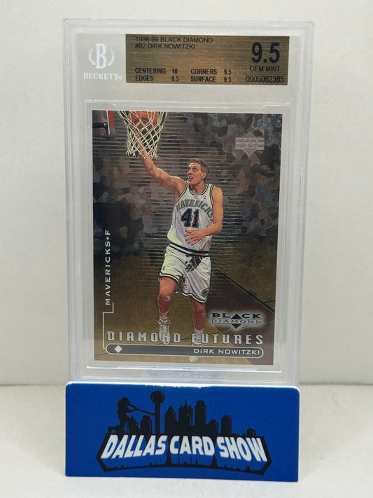 1998-99 Black Diamond #92 Dirk Nowitzki BGS 9.5
