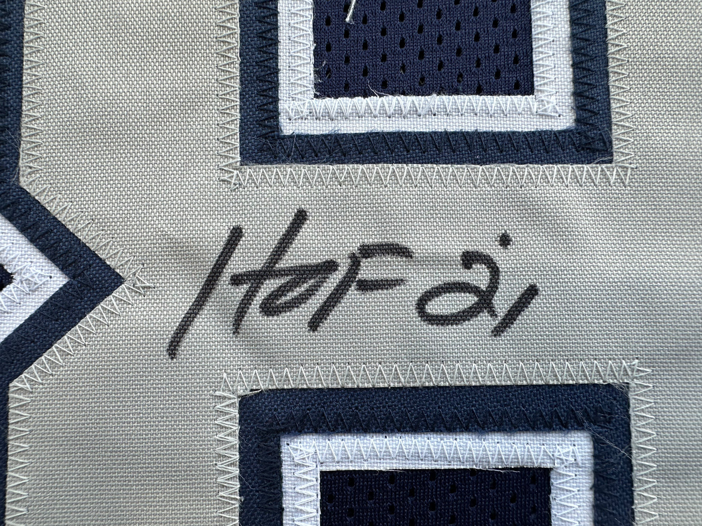 DREW PEARSON DALLAS COWBOYS SIGNED BLUE JERSEY w/HOF 21 Inscription BAS