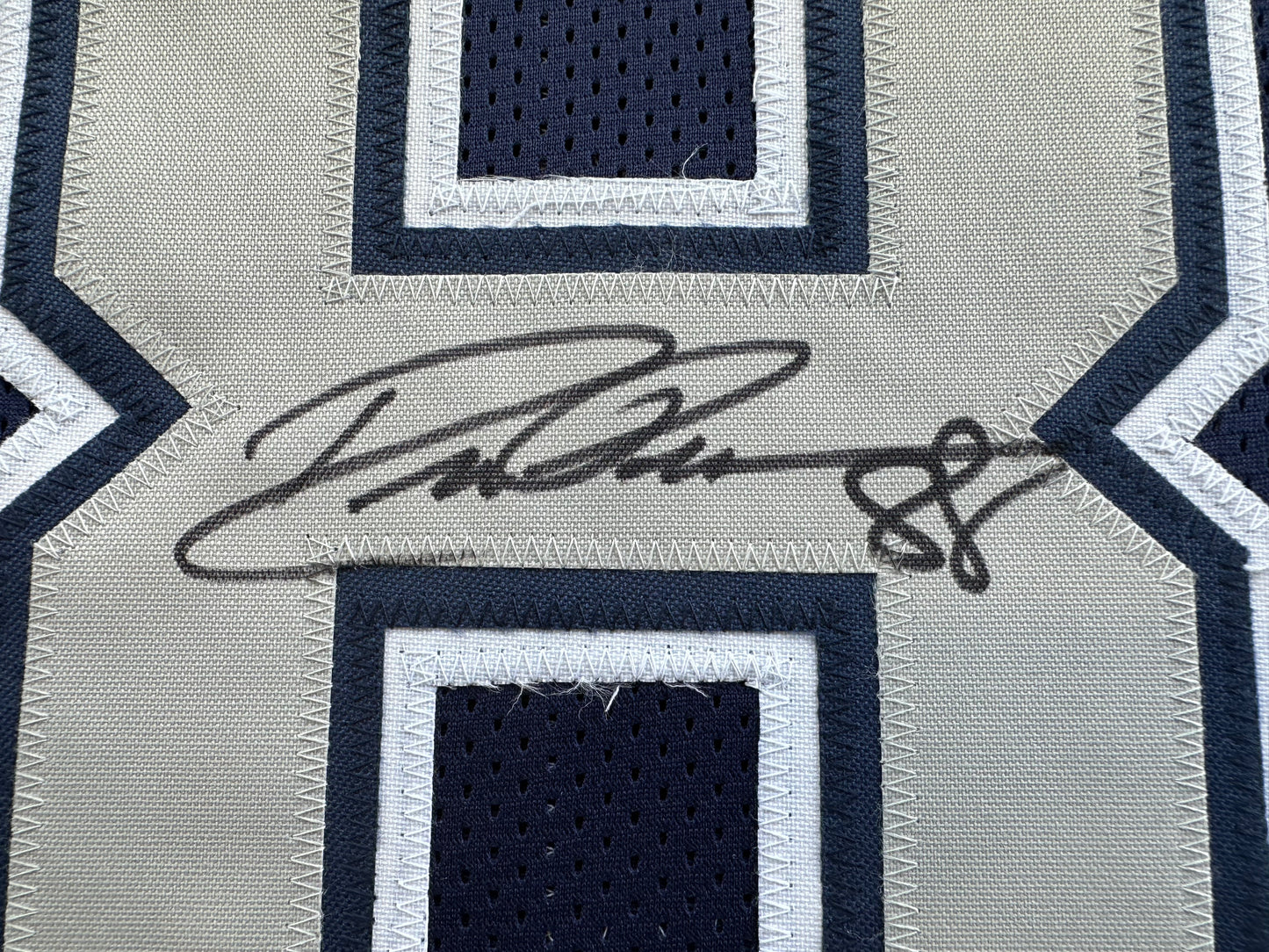 DREW PEARSON DALLAS COWBOYS SIGNED BLUE JERSEY w/HOF 21 Inscription BAS