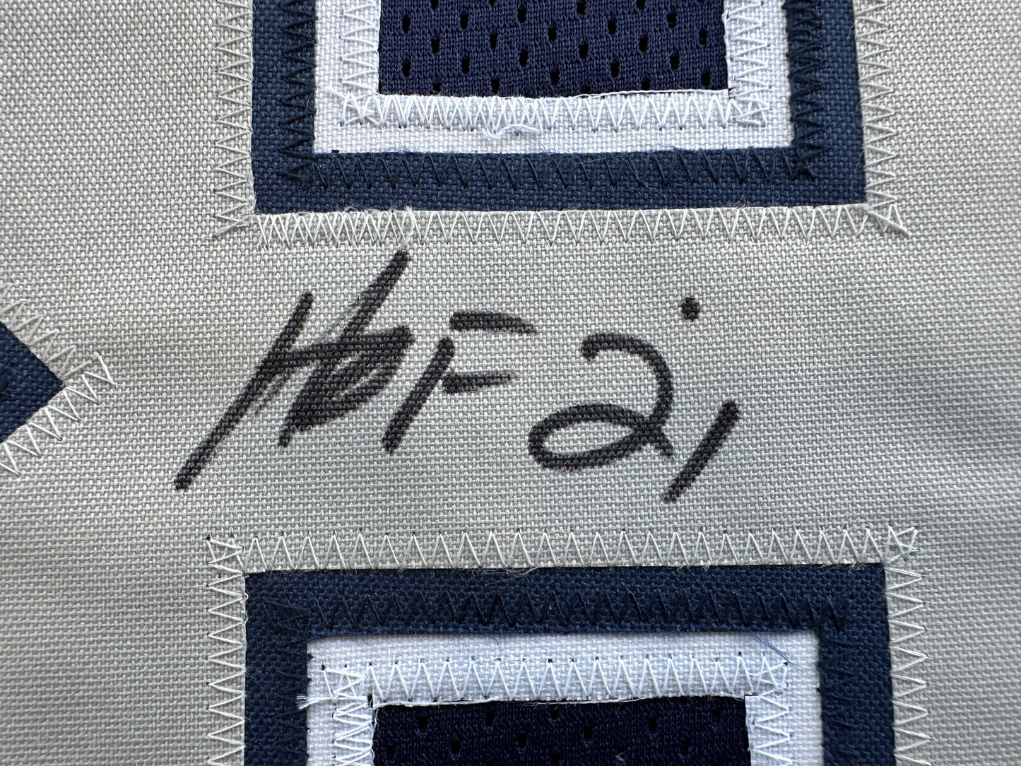 DREW PEARSON DALLAS COWBOYS SIGNED BLUE JERSEY w/HOF 21 Inscription BAS