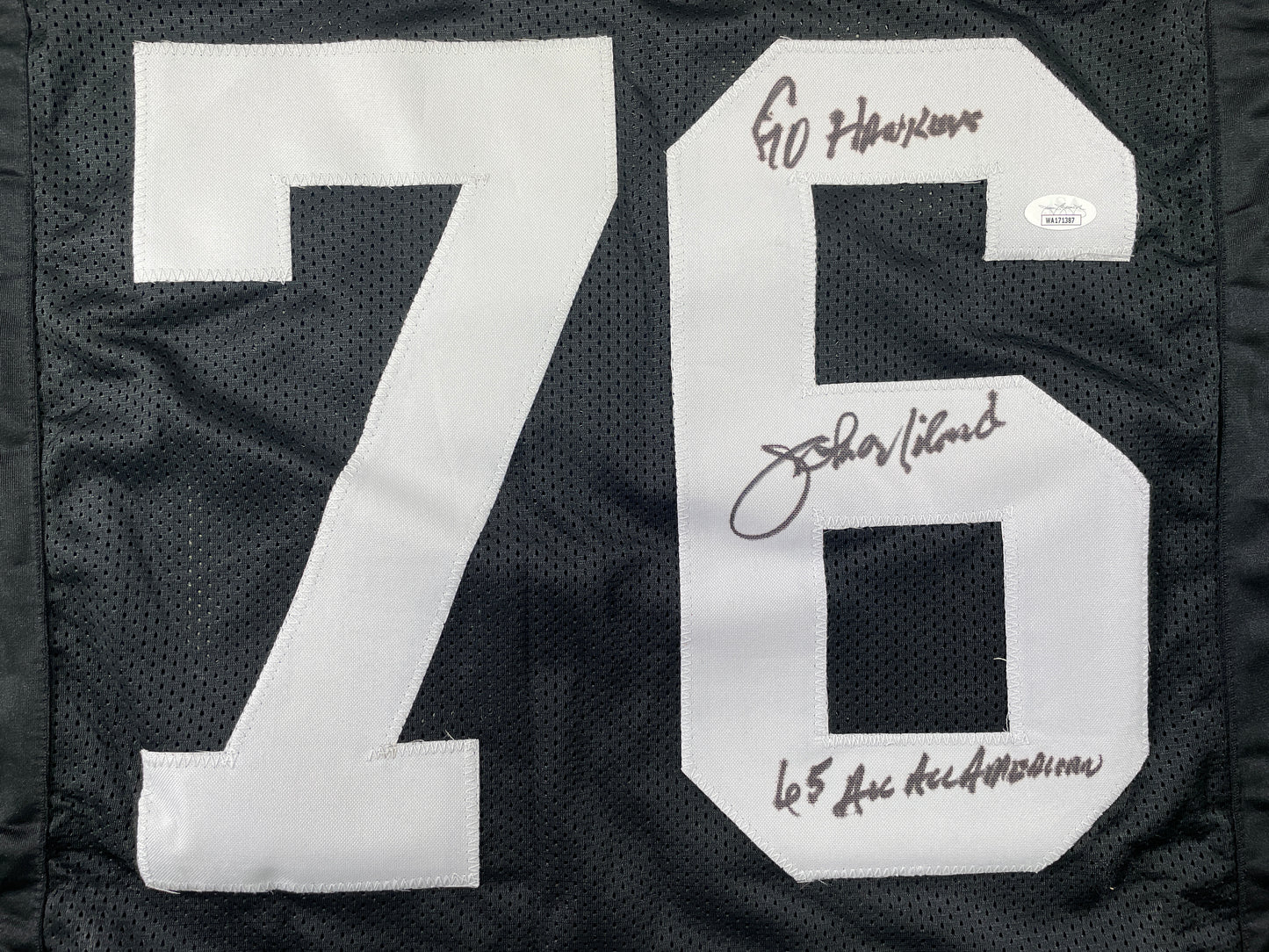 JOHN NILAND IOWA HAWKEYES SIGNED JERSEY Cowboys w/INSCs JSA COA