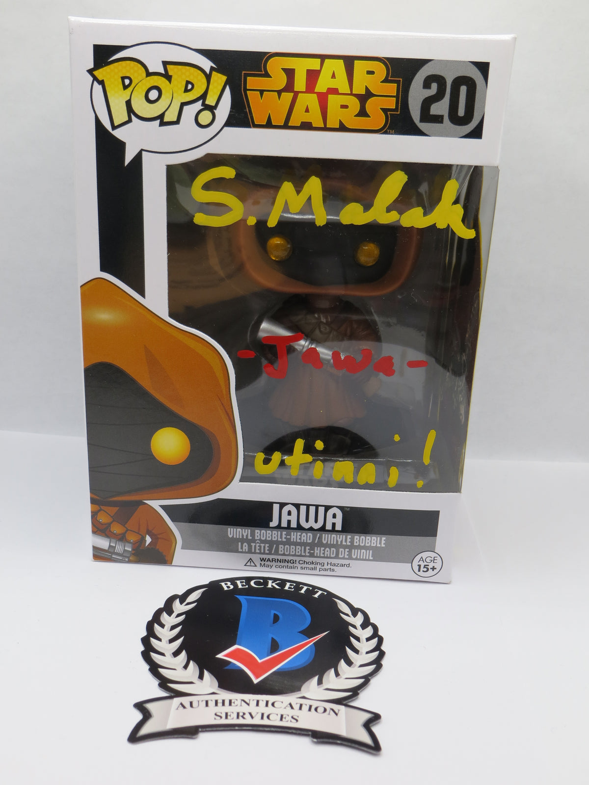 SUSANNA MALAAK SIGNED TONE RODRIGUEZ STEKCHED FUNKO POP JAWA STAR WARS BAS