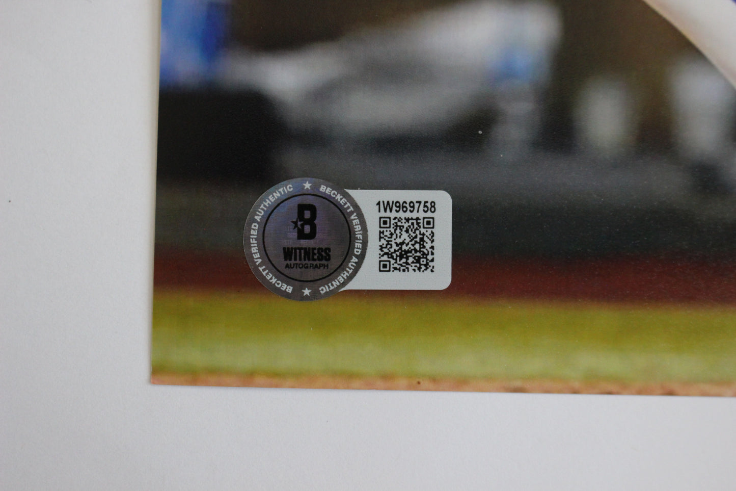 EZEQUIEL DURAN TEXAS RANGERS SIGNED 8x10 PHOTO Blue Helmet BAS COA