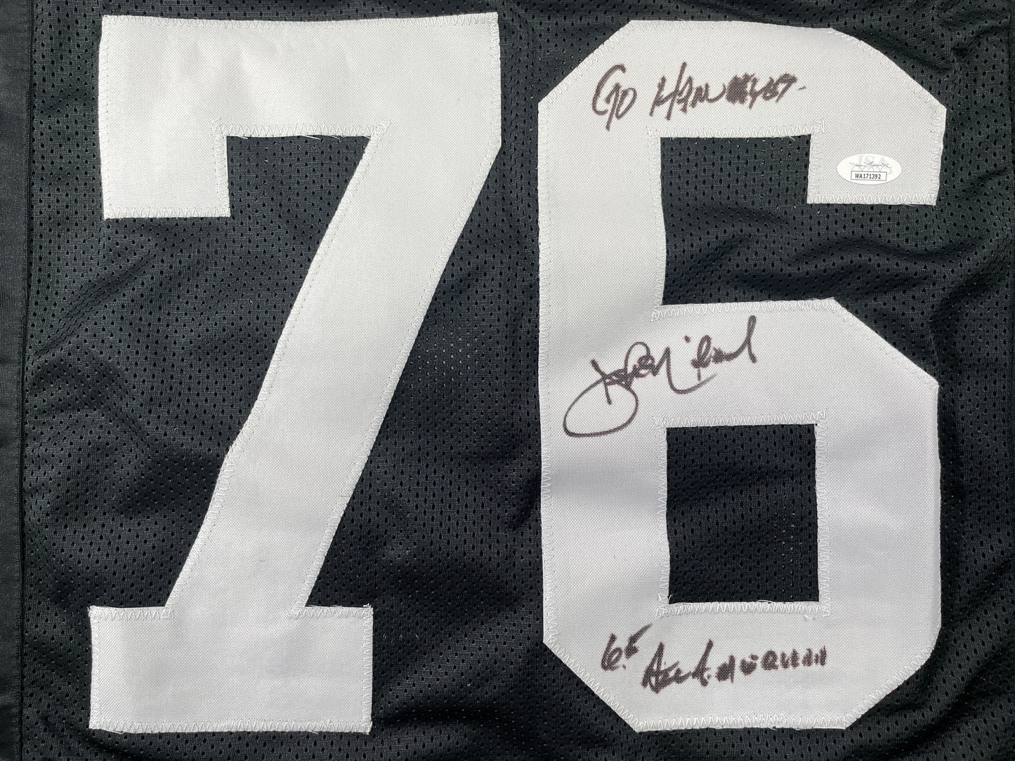 JOHN NILAND IOWA HAWKEYES SIGNED JERSEY Cowboys w/INSCs JSA COA