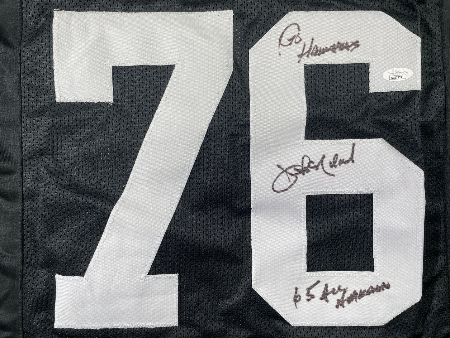 JOHN NILAND IOWA HAWKEYES SIGNED JERSEY Cowboys w/INSCs JSA COA