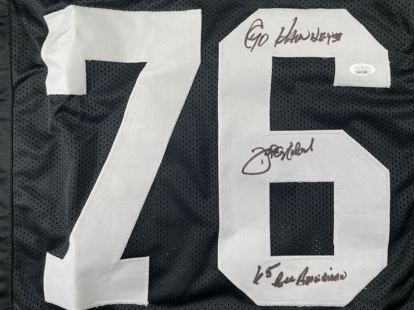 JOHN NILAND IOWA HAWKEYES SIGNED JERSEY Cowboys w/INSCs JSA COA