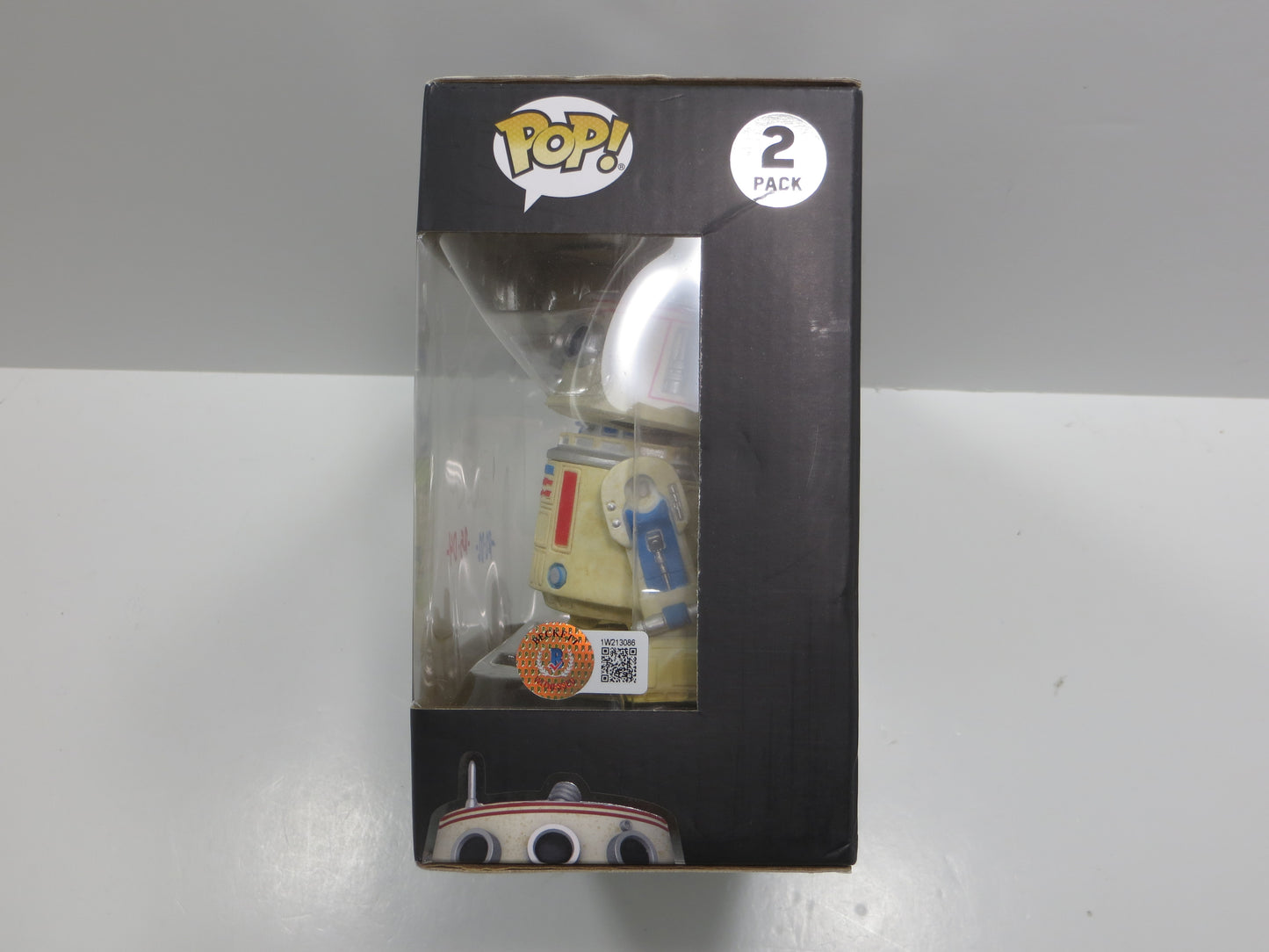 CHRISTINE GALEY SIGNED 2 PACK FUNKO POP STAR WARS w/R2D2 & R5D4 BAS COA