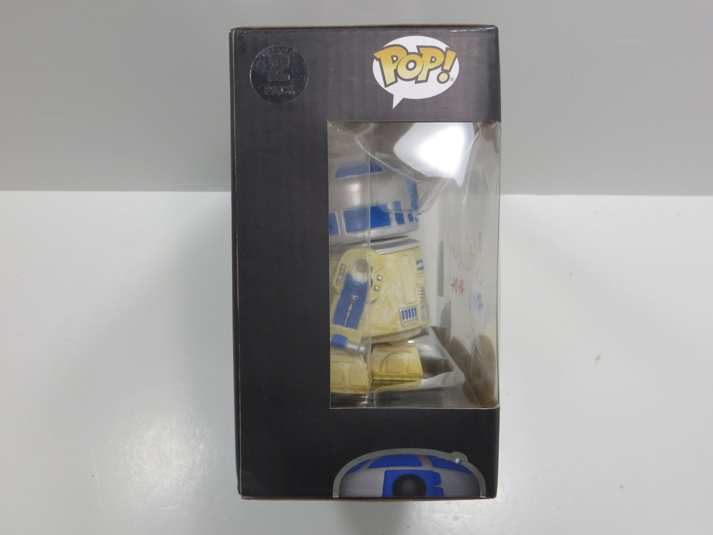 CHRISTINE GALEY SIGNED 2 PACK FUNKO POP STAR WARS w/R2D2 & R5D4 BAS COA