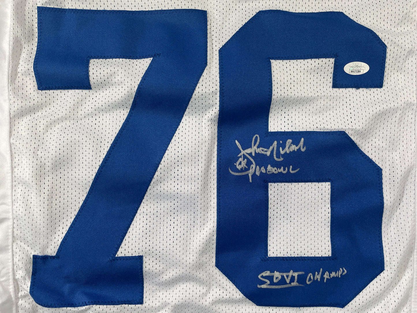 JOHN NILAND DALLAS COWBOYS SIGNED JERSEY Iowa Hawkeyes w/INSCs JSA COA