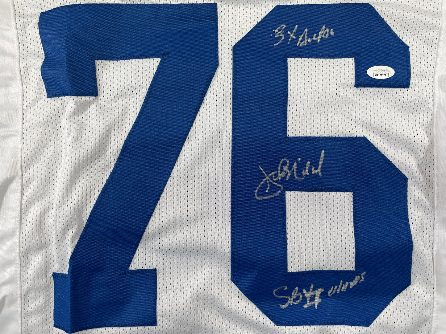 JOHN NILAND DALLAS COWBOYS SIGNED JERSEY Iowa Hawkeyes w/INSCs JSA COA