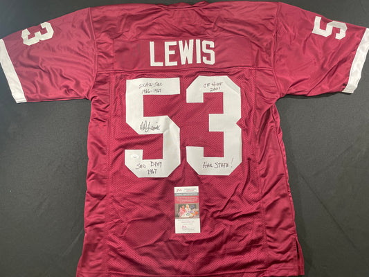 DD LEWIS MISSISSIPPI STATE BULLDOGS SIGNED JERSEY Dallas Cowboys XL w/INSC JSA