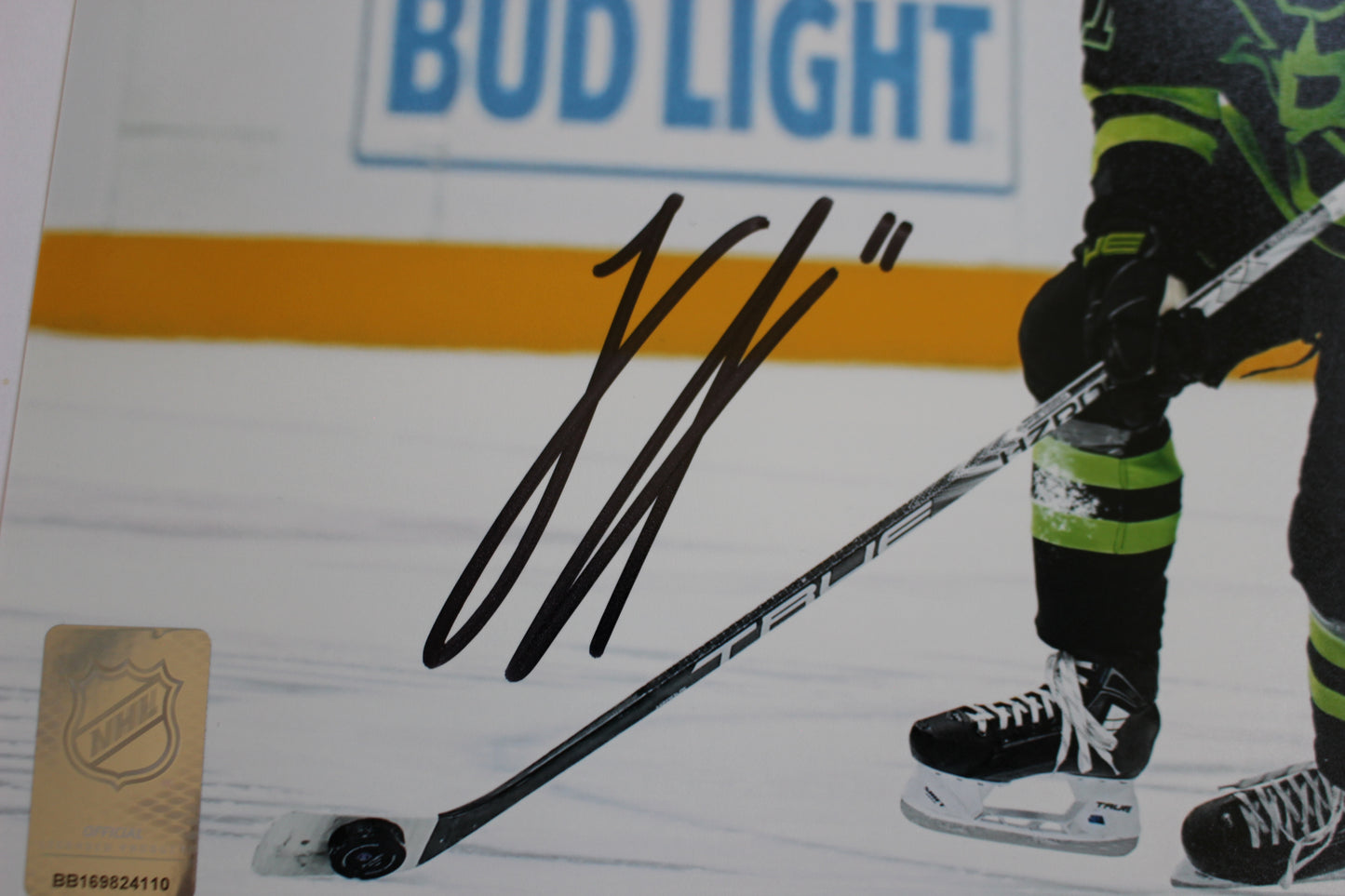 LOGAN STANKOVEN DALLAS STARS SIGNED 8x10 PHOTO Carolina Hurricanes BAS