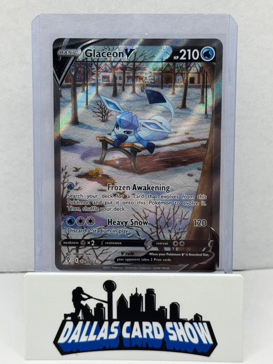 2021 Pokemon - Glaceon V (Alt Art) - 175/203 Evolving Skies