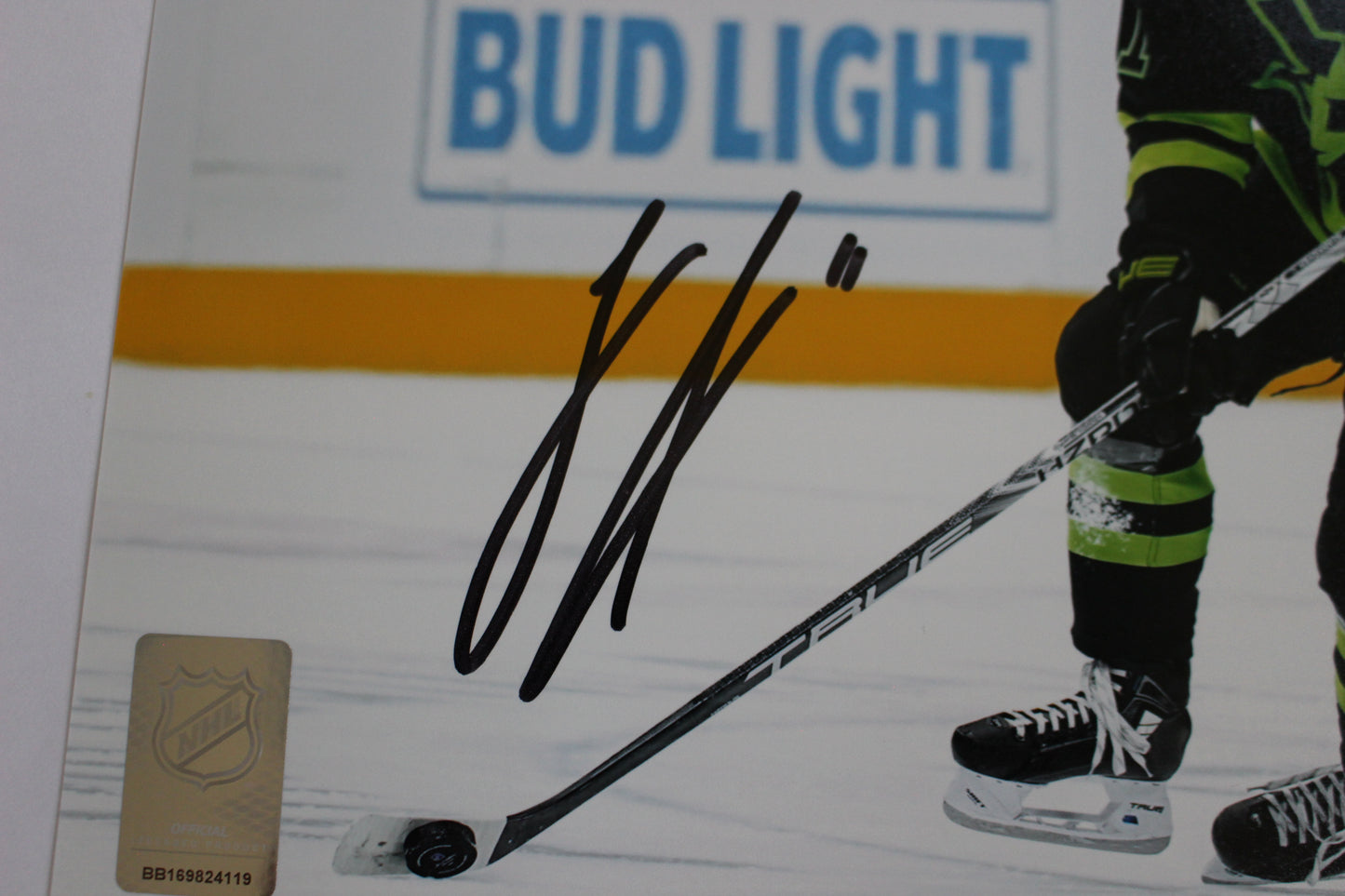 LOGAN STANKOVEN DALLAS STARS SIGNED 8x10 PHOTO Carolina Hurricanes BAS