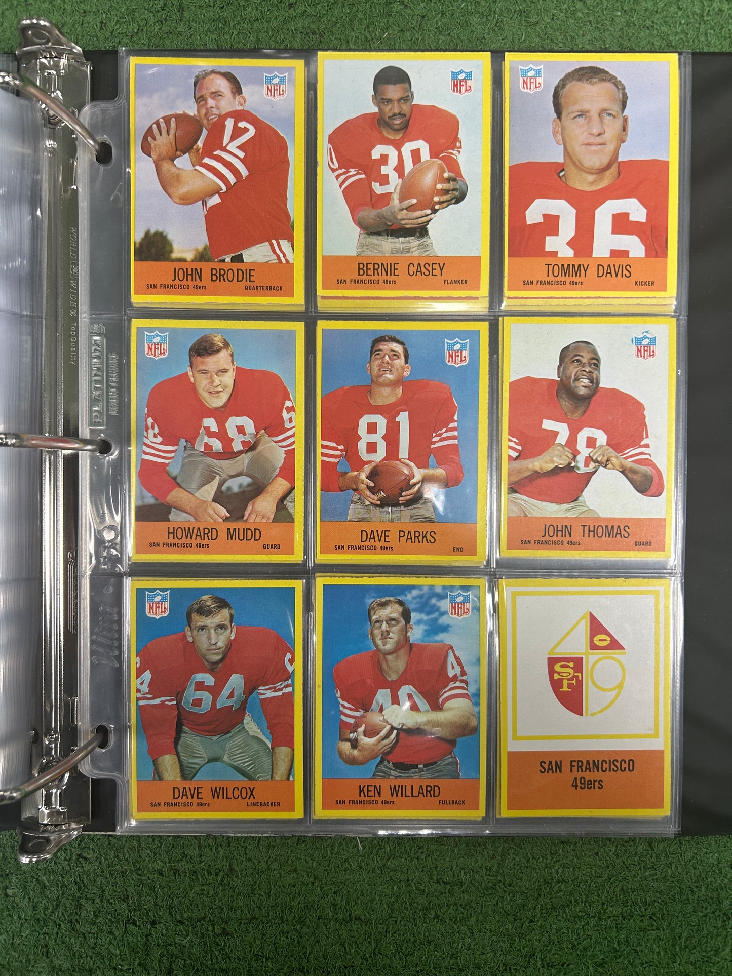 1967 PHILADELPHIA FOOTBALL COMPLETE SET (198/198) BUTKUS STARR UNITAS