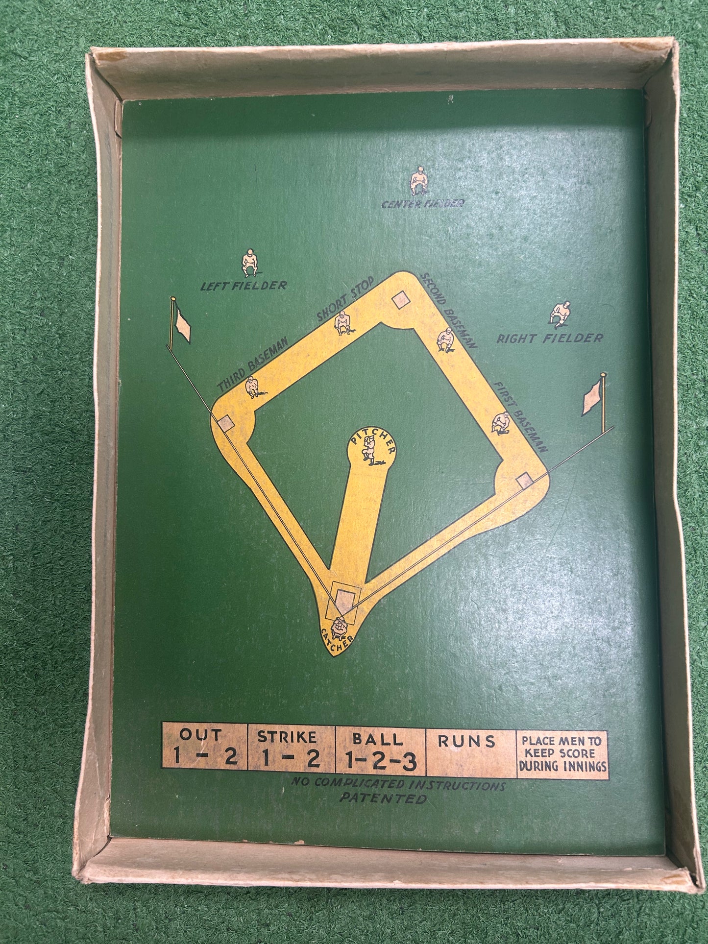 1920s Walter Johnson Baseball Game Complete Board Game
