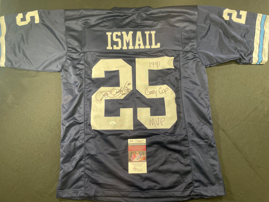 ROCKET ISMAIL TORONTO ARGONAUTS SIGNED JERSEY (FULL SIG) w/"1991 Grey Cup MVP" JSA