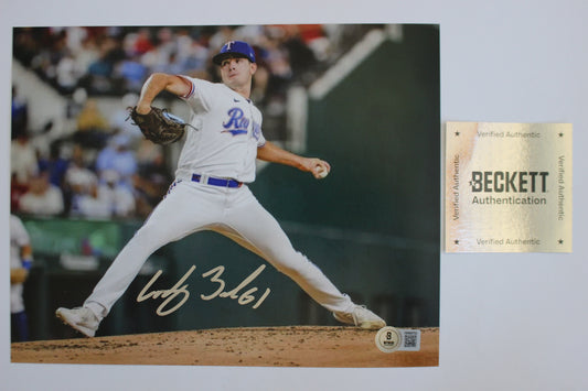 CODY BRADFORD TEXAS RANGERS SIGNED 8x10 PHOTO Baylor Bears BAS