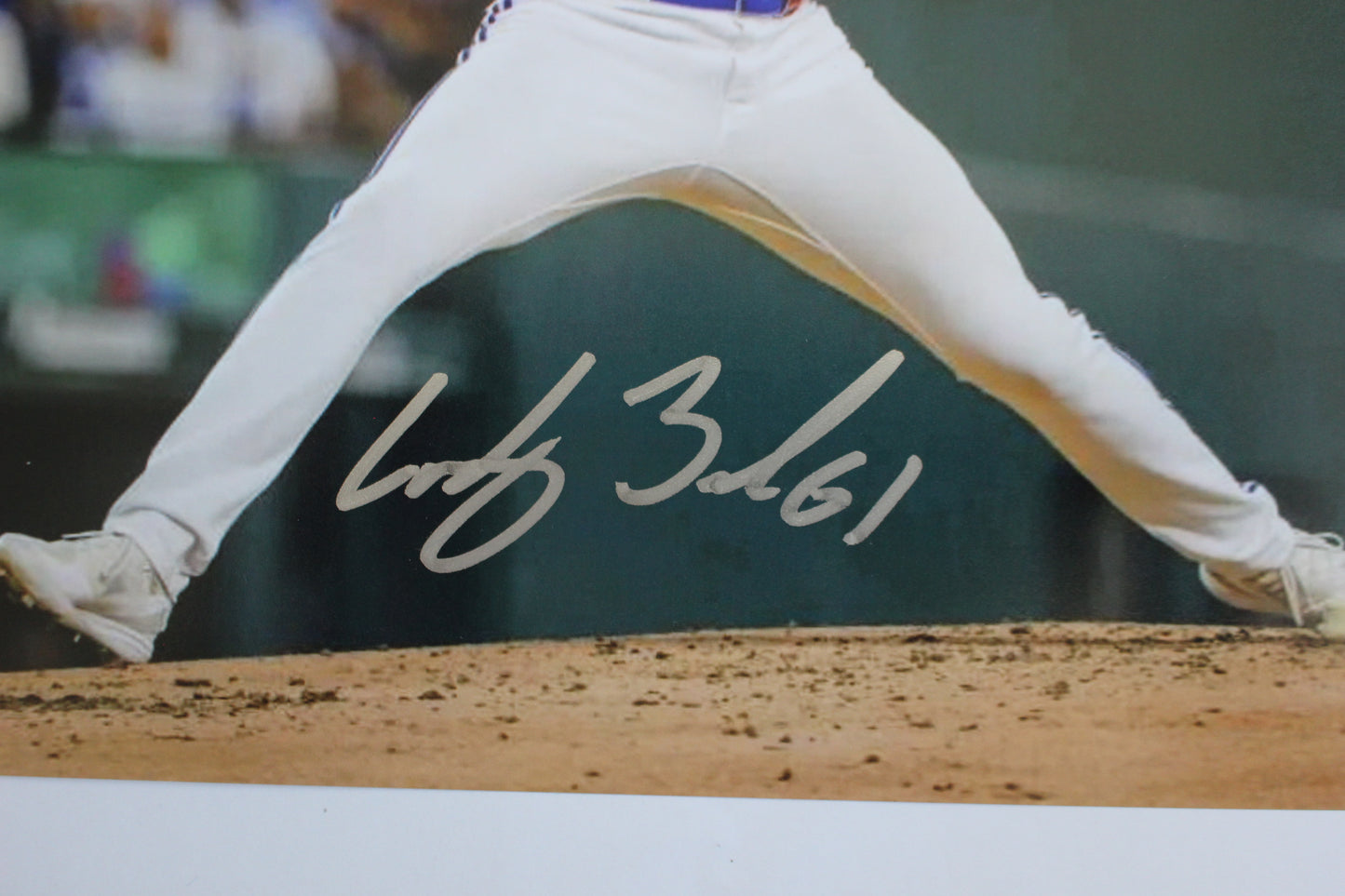 CODY BRADFORD TEXAS RANGERS SIGNED 8x10 PHOTO Baylor Bears BAS