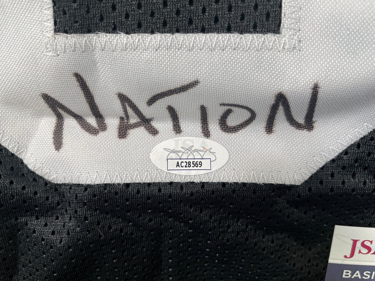 RAGHIB ROCKET ISMAIL RAIDERS SIGNED JERSEY MEN IN BLACK JSA COA