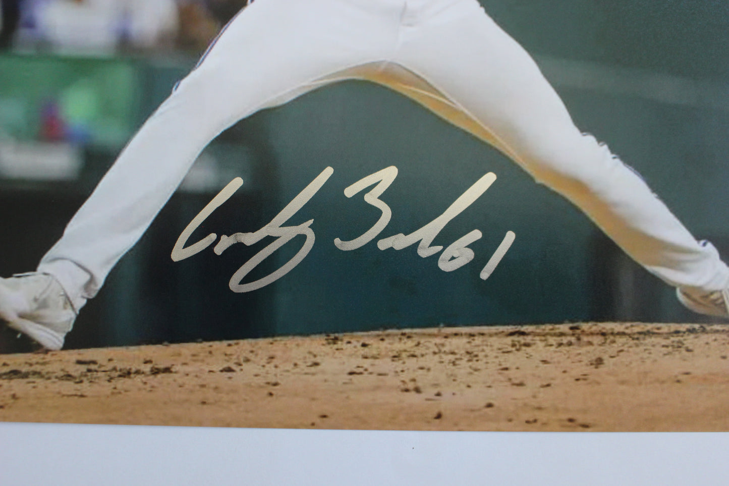 CODY BRADFORD TEXAS RANGERS SIGNED 8x10 PHOTO Baylor Bears BAS