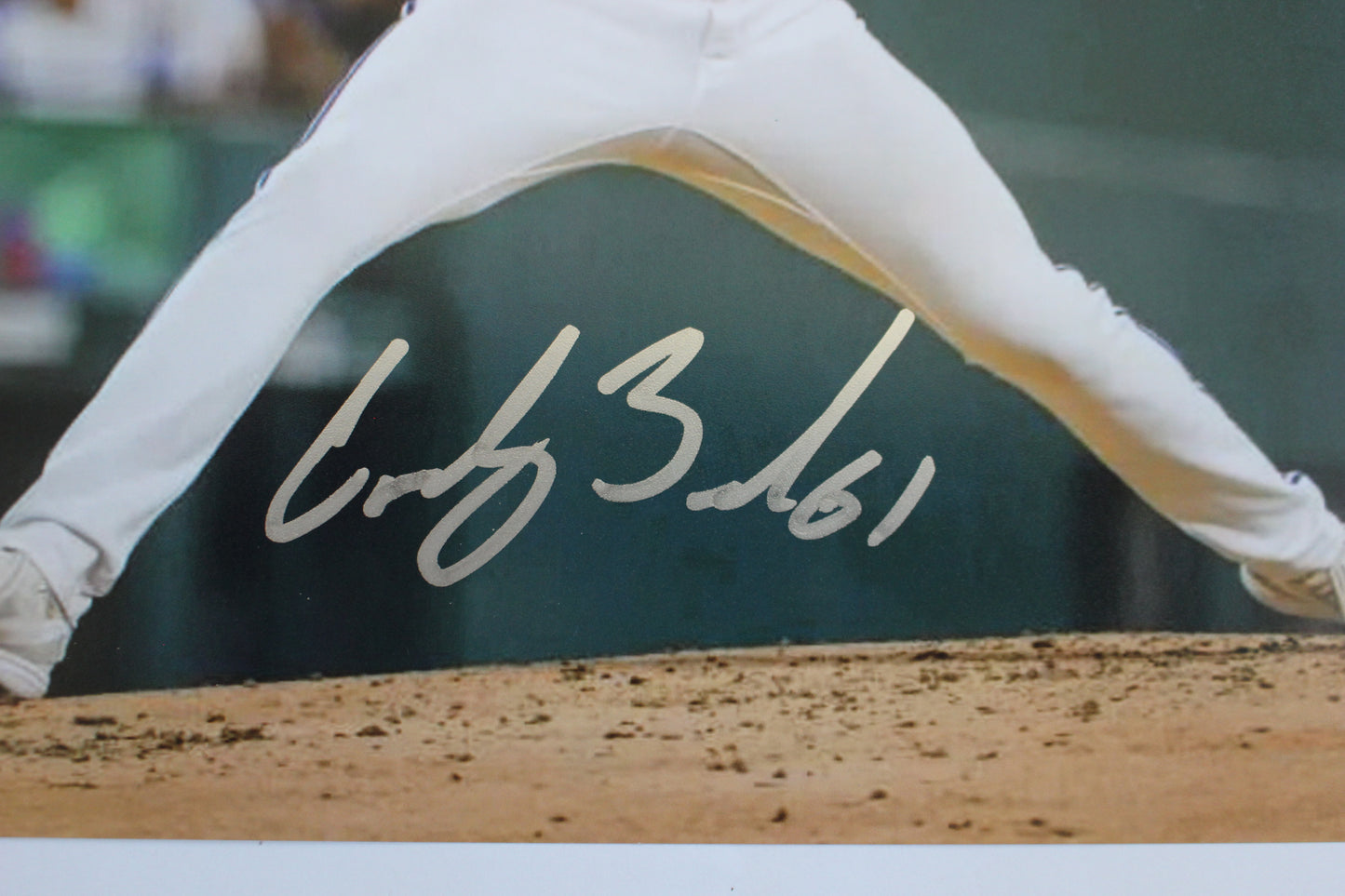 CODY BRADFORD TEXAS RANGERS SIGNED 8x10 PHOTO Baylor Bears BAS