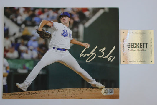 CODY BRADFORD TEXAS RANGERS SIGNED 8x10 PHOTO Baylor Bears BAS