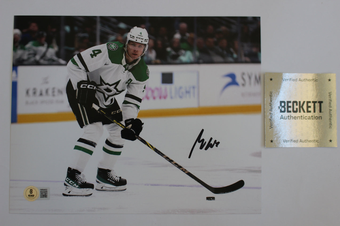 MIRO HEISKANEN DALLAS STARS SIGNED 8x10 PHOTO HOME GAME BAS COA