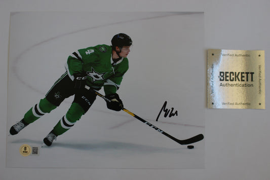 MIRO HEISKANEN DALLAS STARS SIGNED 8x10 HOME GAME BAS COA