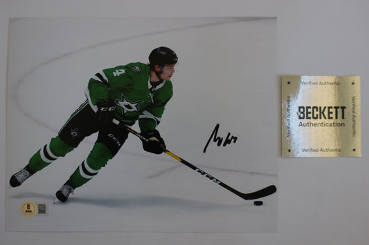 MIRO HEISKANEN DALLAS STARS SIGNED 8x10 HOME GAME BAS COA