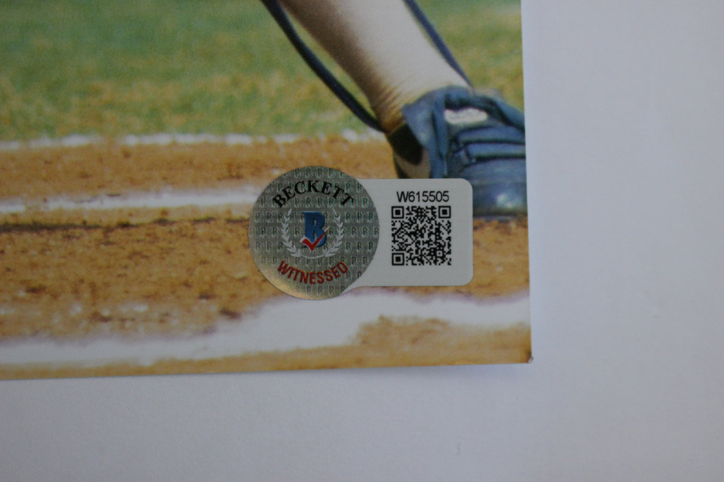 PETE INGCAVLIA TEXAS RANGERS SIGNED 8x10 PHOTO w/GO RANGERS! BAS COA