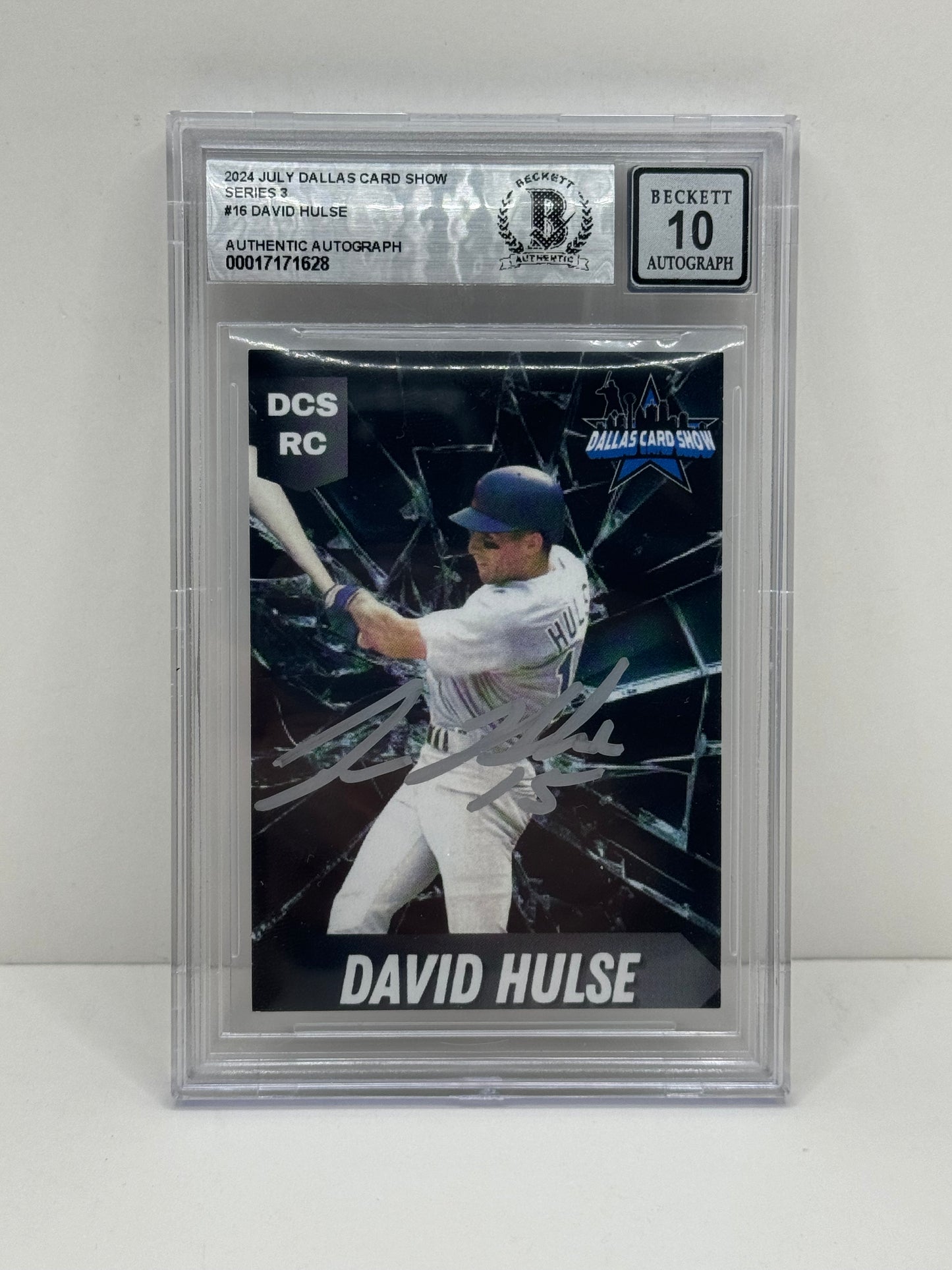 2024 July Dallas Card Show Series 3 #16 David Hulse BGS 10 Autograph