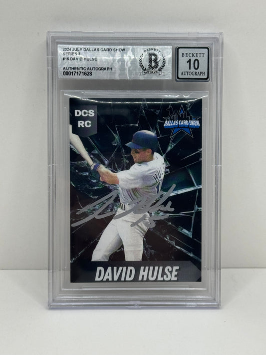 2024 July Dallas Card Show Series 3 #16 David Hulse BGS 10 Autograph