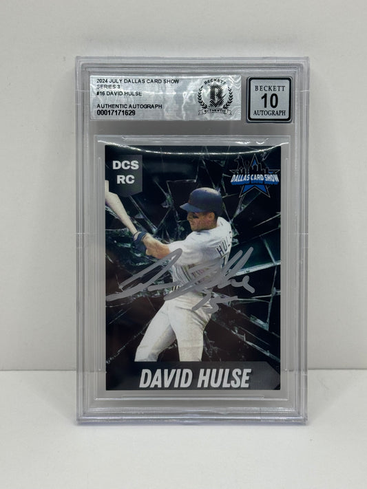2024 July Dallas Card Show Series 3 #16 David Hulse BGS 10 Autograph