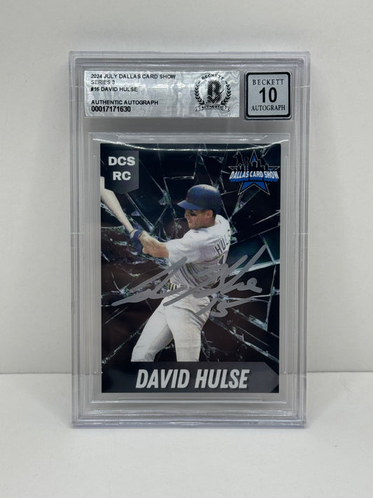 2024 July Dallas Card Show Series 3 #16 David Hulse BGS 10 Autograph