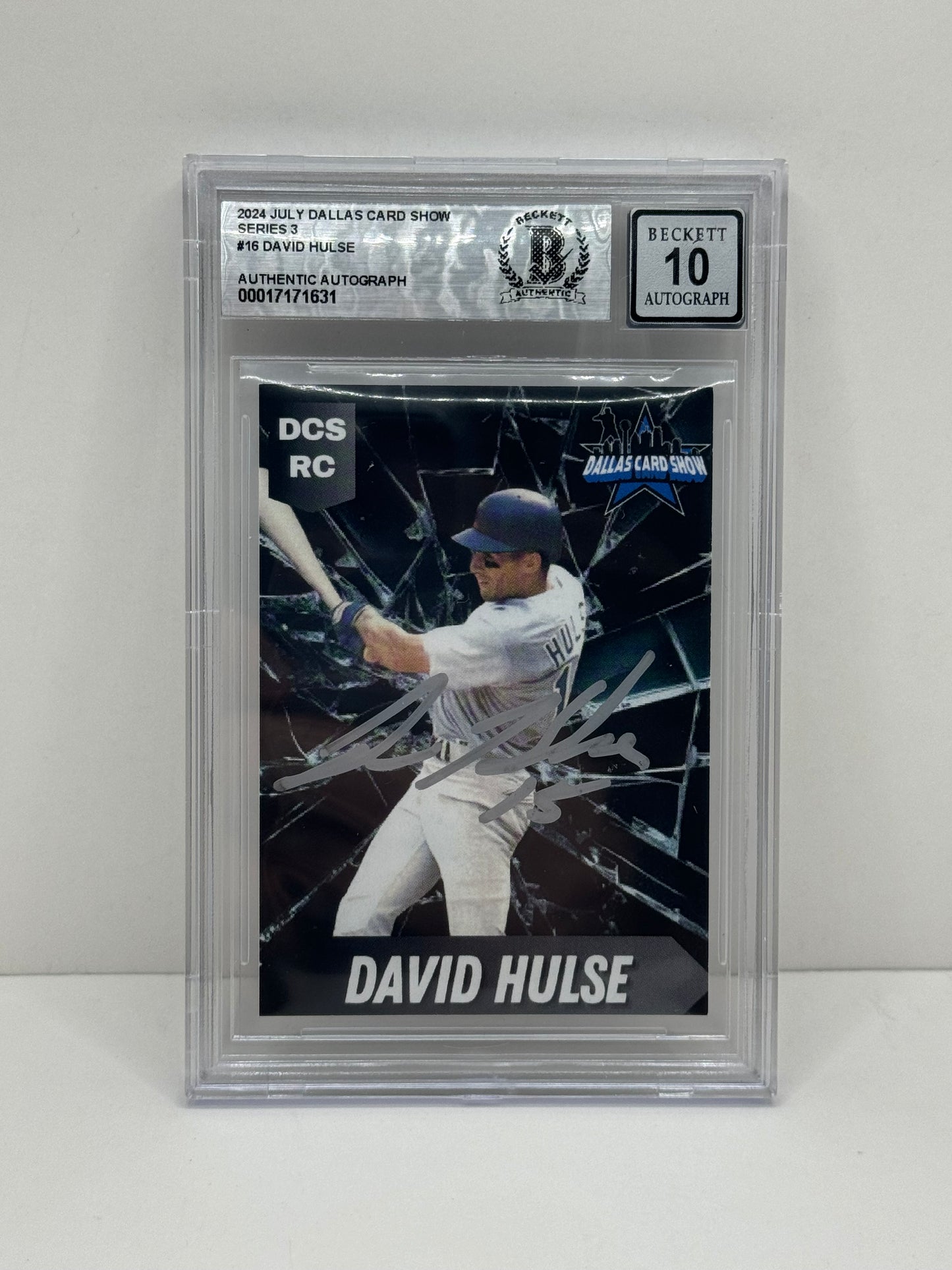 2024 July Dallas Card Show Series 3 #16 David Hulse BGS 10 Autograph