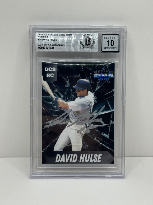 2024 July Dallas Card Show Series 3 #16 David Hulse BGS 10 Autograph