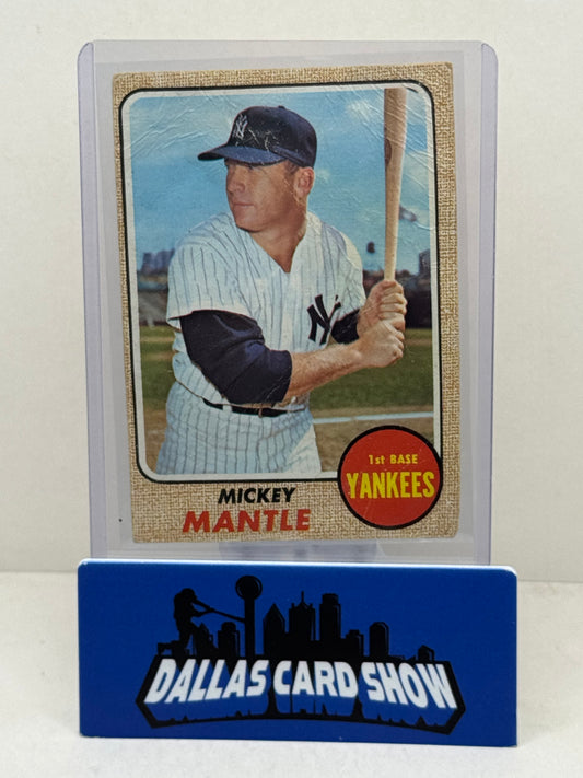 1968 Topps #280 Mickey Mantle (low grade)
