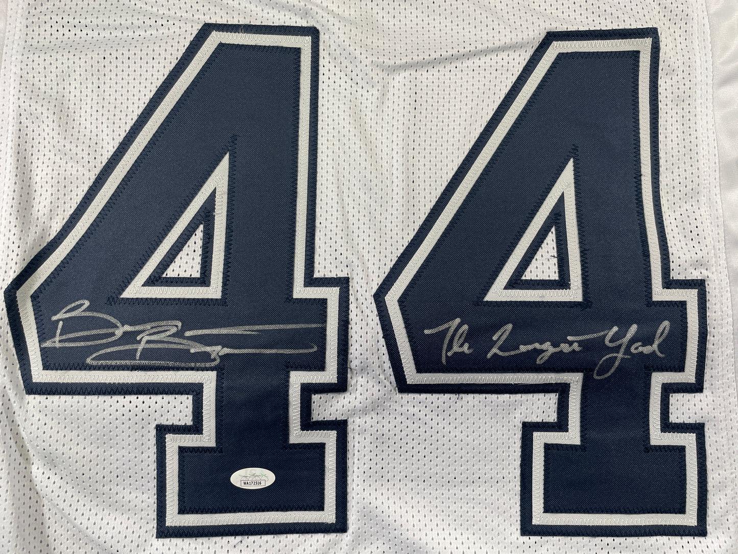 BRIAN BOSWORTH Oklahoma OU Sooners SIGNED The Longest Yard JERSEY w/INSC JSA
