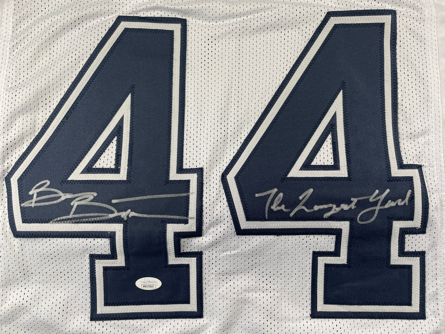 BRIAN BOSWORTH Oklahoma OU Sooners SIGNED The Longest Yard JERSEY w/INSC JSA