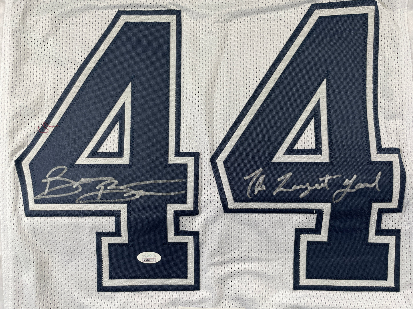 BRIAN BOSWORTH Oklahoma OU Sooners SIGNED The Longest Yard JERSEY w/INSC JSA